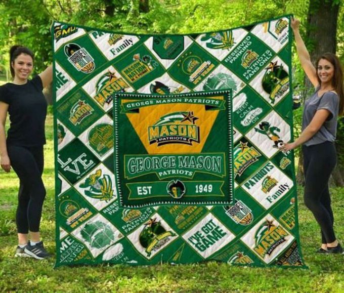 George Mason Patriots 1 Quilt Blanket For Fans Home Decor Gift 2
