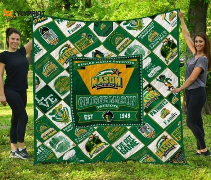 George Mason Patriots 1 Quilt Blanket For Fans Home Decor Gift 1