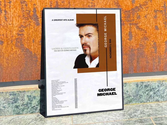 George Michael &Quot;Ladies And Gentlemen The Best Of George Michael' Album Cover Poster / Personalized Gift, Album Cover Posters #3 3