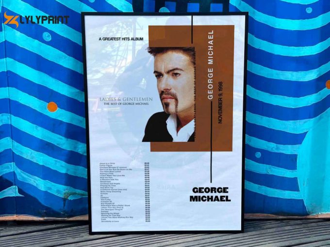 George Michael &Amp;Quot;Ladies And Gentlemen The Best Of George Michael' Album Cover Poster / Personalized Gift, Album Cover Posters #3 1