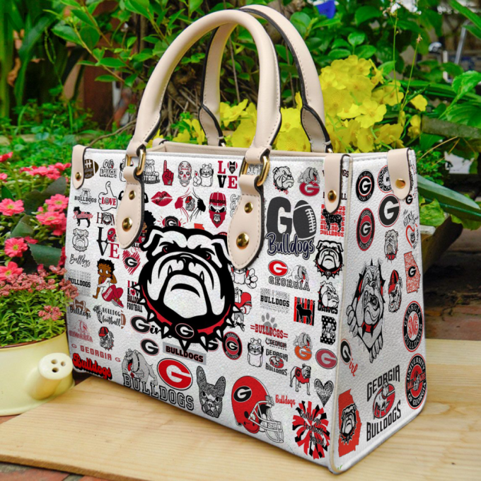 Georgia Bulldogs 1 Leather Handbag For Women Gift 2