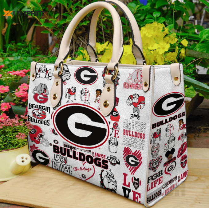 Georgia Bulldogs 1 Leather Handbag For Women Gift 1