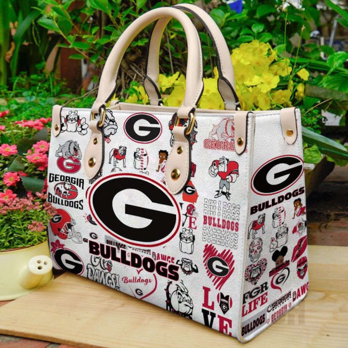 Georgia Bulldogs 1 Leather Handbag Gift For Women 2