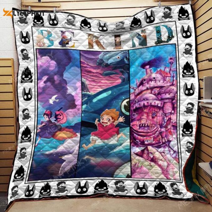 Ghibli Be Kind For Fan 3D Customized Quilt Blanket For Fans Home Decor Gift 1