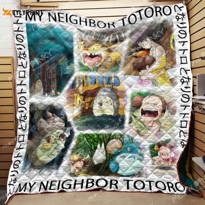 Ghibli Totoro Watercolor For Fan 3D Customized Quilt Blanket For Fans Home Decor Gift 1