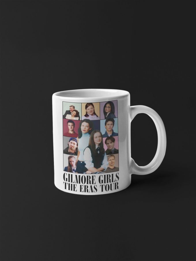 Gilmore Girls The Eras Tour Rory Gilmore Lorelai Gilmore Jess Mariano Stars Hollow White 11 Oz Ceramic Mug Gift 3