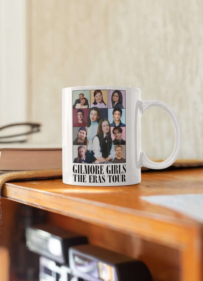 Gilmore Girls The Eras Tour Rory Gilmore Lorelai Gilmore Jess Mariano Stars Hollow White 11 Oz Ceramic Mug Gift 4