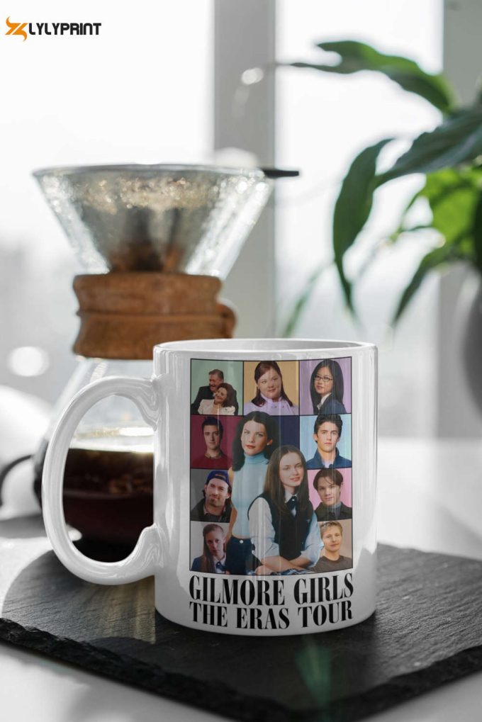 Gilmore Girls The Eras Tour Rory Gilmore Lorelai Gilmore Jess Mariano Stars Hollow White 11 Oz Ceramic Mug Gift 1