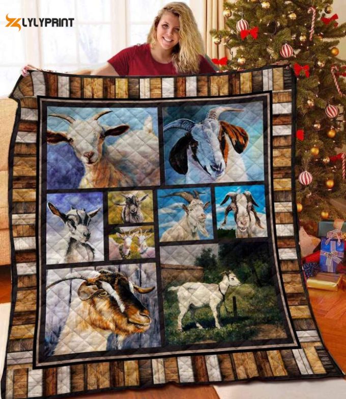 Goat On The Green Hill Awesome 3D Customized Quilt