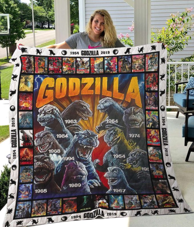 Godzilla 2 Quilt Blanket For Fans Home Decor Gift 2