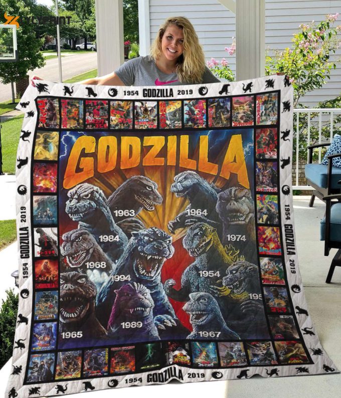 Godzilla 2 Quilt Blanket For Fans Home Decor Gift 1