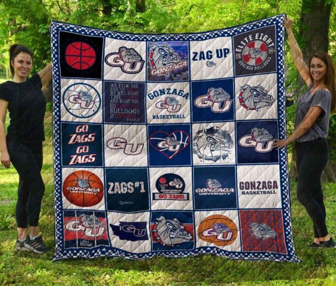 Gonzaga Bulldogs 1 Quilt Blanket For Fans Home Decor Gift 2