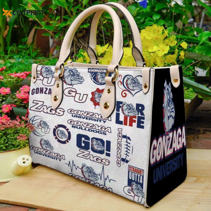 Gonzaga Bulldogs 2 Leather Handbag Gift For Women 1