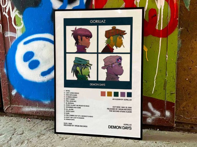 Gorillaz &Quot;Demon Days&Quot; Album Cover Poster #2 2