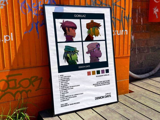 Gorillaz &Quot;Demon Days&Quot; Album Cover Poster #2 3