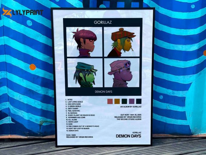 Gorillaz &Amp;Quot;Demon Days&Amp;Quot; Album Cover Poster #2 1