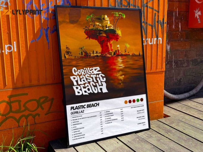 Gorillaz &Amp;Quot;Plastic Beach&Amp;Quot; Album Cover Poster #6 1