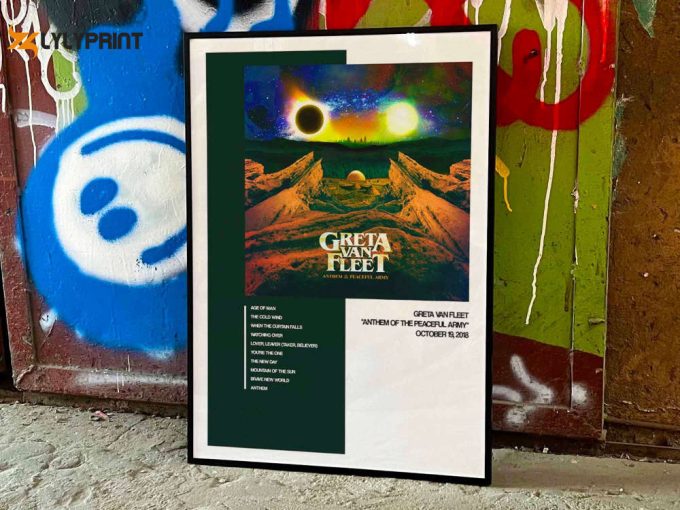 Greta Van Fleet &Amp;Quot;Anthem Of The Peaceful Army&Amp;Quot; Album Cover Poster #1 1