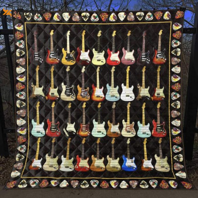 Guitar 3D Customized Quilt Blanket For Fans Home Decor Gift 1