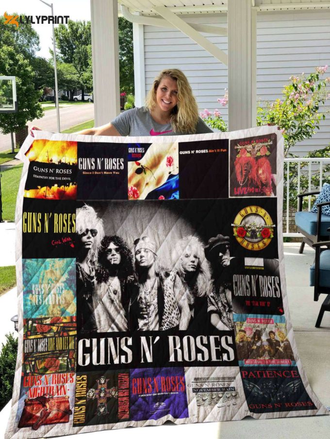 Guns N? Roses Quilt Blanket For Fans Home Decor Gift