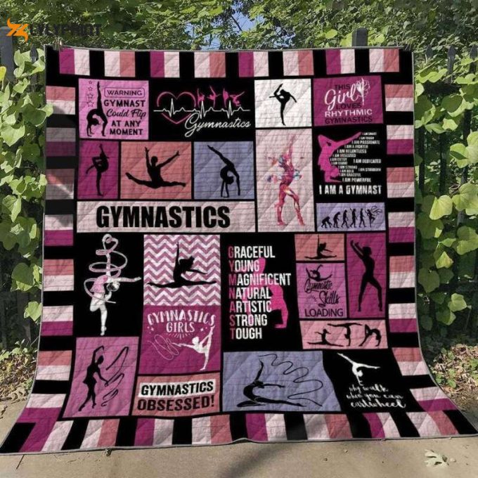 Gymnastics Girls 3D Customized Quilt 1