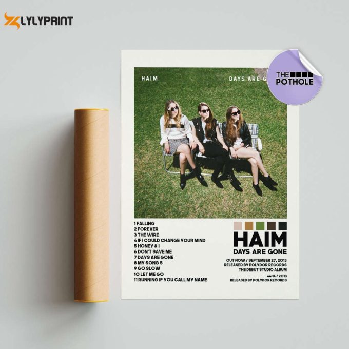 Haim Posters / Days Are Gone Poster, Haim, Women In Music, Album Cover Poster, Poster Print Wall Art, Music Band Poster / Home Decor 1