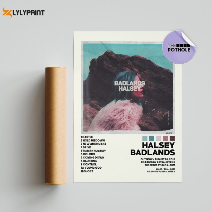 Halsey Badlands / Halsey Posters / Badlands Poster / Album Cover Poster / Poster Print Wall Art / Music Poster / Home Decor 1