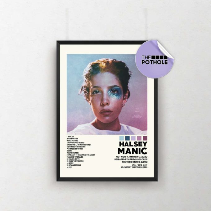 Halsey Manic / Halsey Posters / Manic Poster / Album Cover Poster / Poster Print Wall Art / Music Poster / Home Decor 2