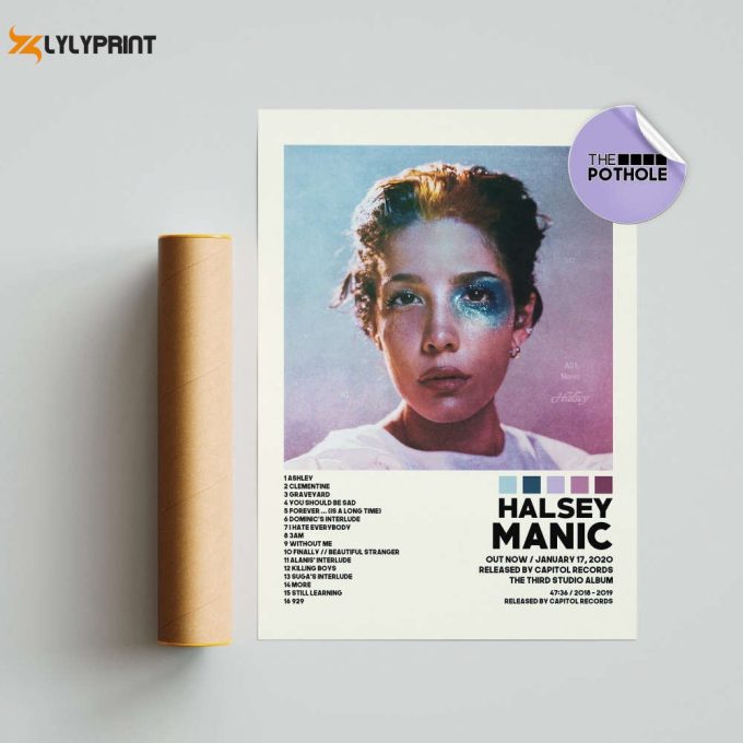 Halsey Manic / Halsey Posters / Manic Poster / Album Cover Poster / Poster Print Wall Art / Music Poster / Home Decor 1