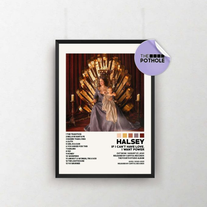 Halsey Posters / If I Can'T Have Love, I Want Power Poster / Album Cover Poster / Poster Print Wall Art, Music Poster, Home Decor, Iichliwpp 2