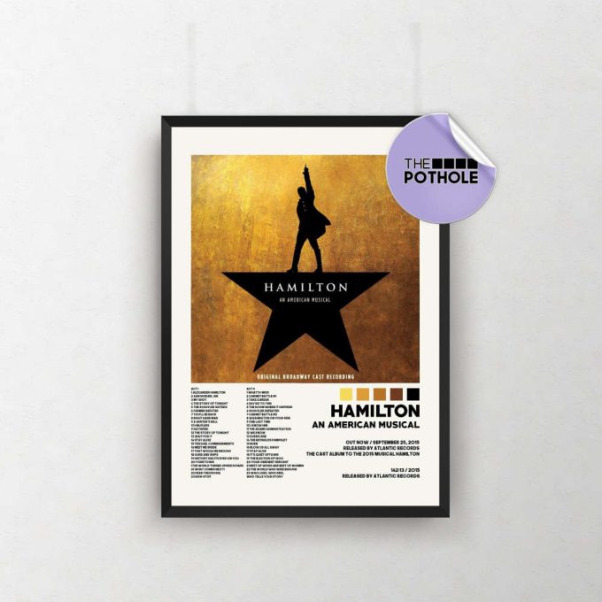 Hamilton An American Musical Poster / Album Cover Poster, Print Wall Art, Custom Poster, Home Decor, Hamilton An American Musical 2