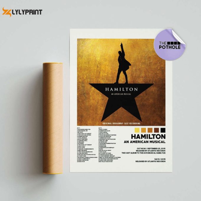 Hamilton An American Musical Poster / Album Cover Poster, Print Wall Art, Custom Poster, Home Decor, Hamilton An American Musical 1