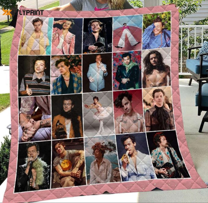 Harry Styles Fans Quilt Blanket For Fans Home Decor Gift 1