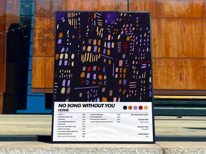 Honne &Quot;No Song Wihtout You&Quot; Album Cover Poster #6 2