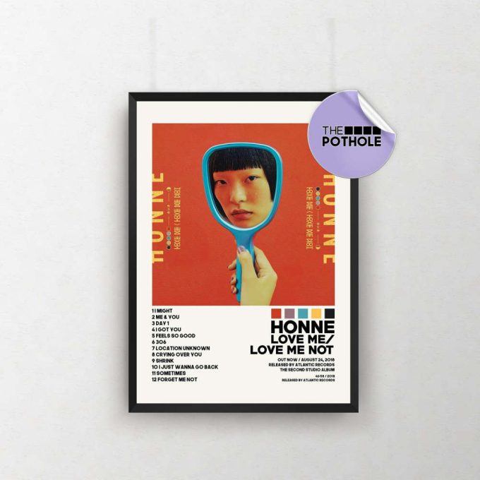 Honne Posters / Love Me Love Me Not / Honne / Album Cover Poster, Poster Print Wall Art, Custom Poster, Home Decor, Printable Poster 2