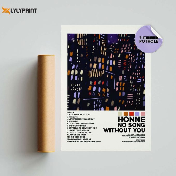 Honne Posters / No Song Without You / Honne / Album Cover Poster, Poster Print Wall Art, Custom Poster, Home Decor Wall Art 1