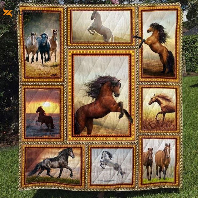 Horse Let Me Down Slowly Awesome 3D Customized Quilt 1