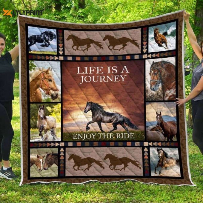 Horse Ride Is A Journey 3D Customized Quilt 1