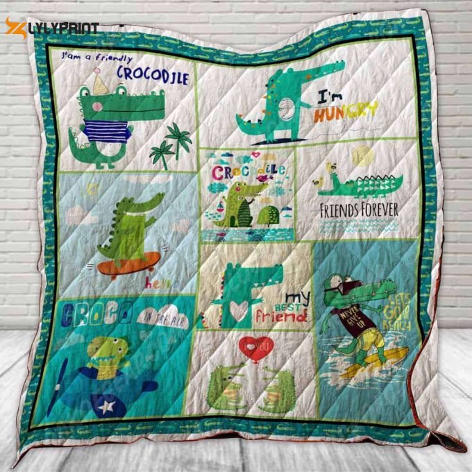 I Am A Friendly Crocodile 3D Customized Quilt 1