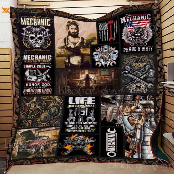 I Am A Mechanic 3D Customized Quilt 1