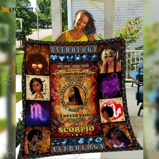 I Am A Scorpio 3D Customized Quilt 1