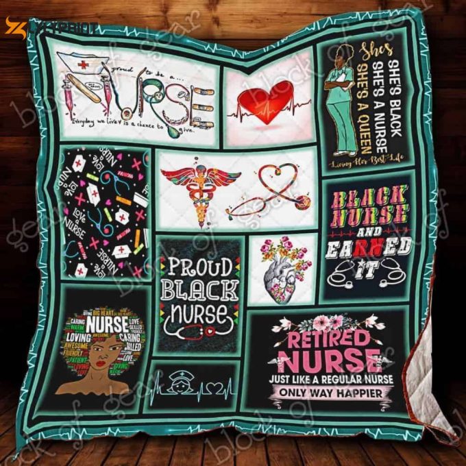 I'M A Black Nurse 3D Customized Quilt 1