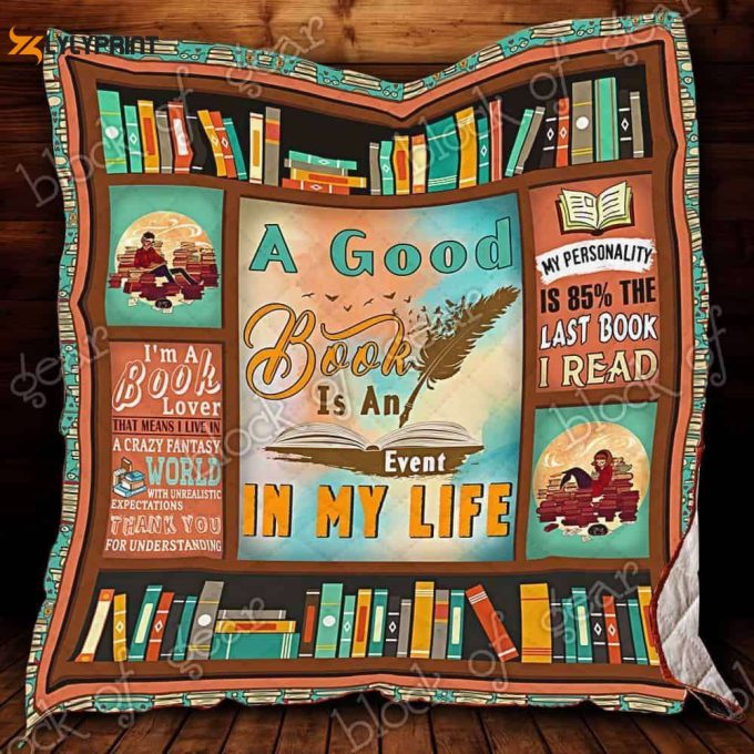 I'M A Book Lover 3D Customized Quilt 1