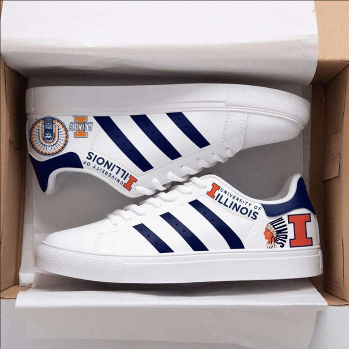 Illinois Fighting Illini 1B Skate Shoes For Men Women Fans Gift 2