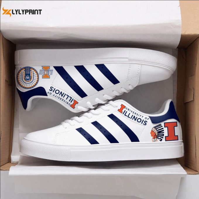 Illinois Fighting Illini 1B Skate Shoes For Men Women Fans Gift 1