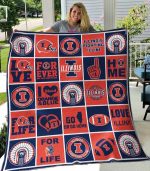 Illinois Fighting Illini 3 Quilt Blanket For Fans Home Decor Gift