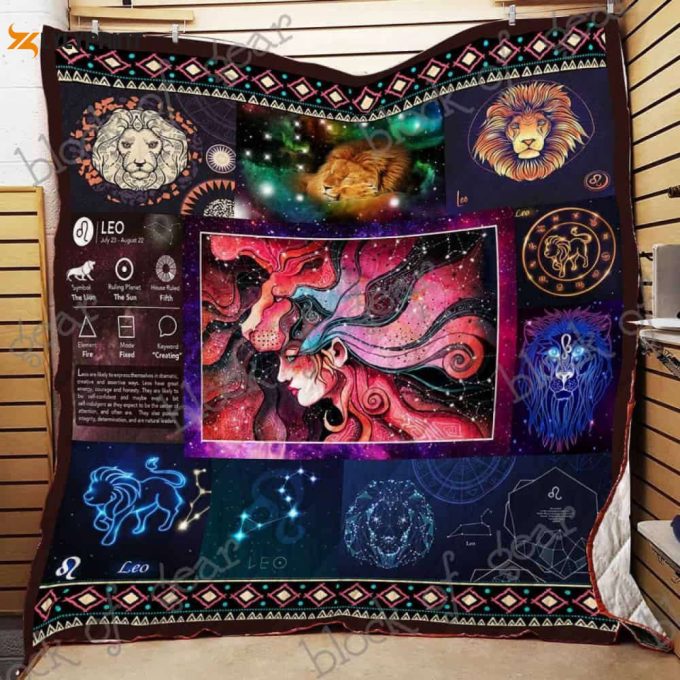 Im A Leo 3D Customized Quilt 1