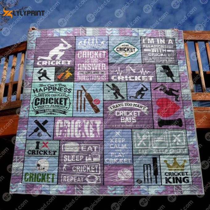 In A Relationship With Cricket 3D Customized Quilt 1