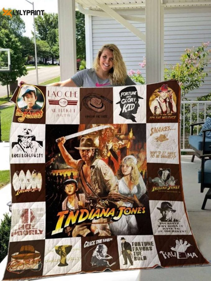 Indiana Jones Quilt Blanket For Fans Home Decor Giftq 1