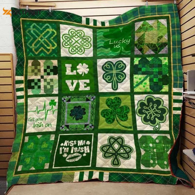 Irish St Patrick Day 3D Customized Quilt 1